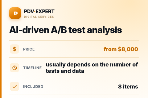 AI-driven A/B test analysis — price, timeline & scope