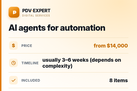 AI agents for automation — price, timeline & scope