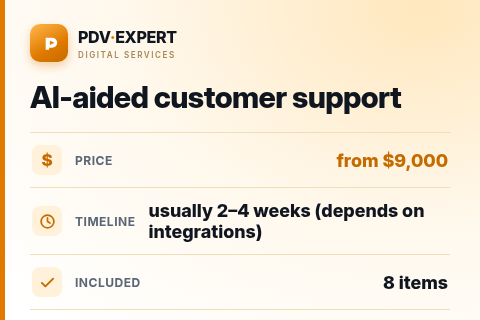 AI-aided customer support — price, timeline & scope