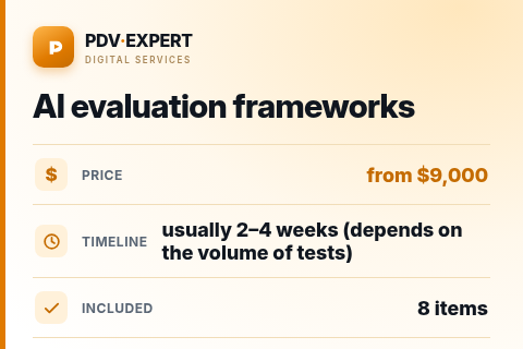 AI evaluation frameworks — price, timeline & scope