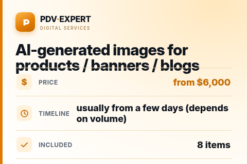 AI-generated images for products / banners / blogs — price, timeline & scope