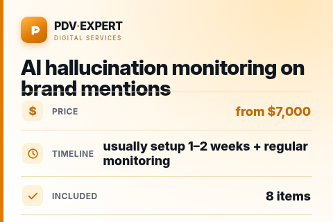 AI hallucination monitoring on brand mentions — price, timeline & scope