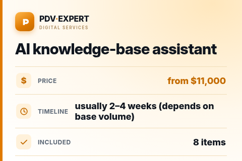 AI knowledge-base assistant — price, timeline & scope