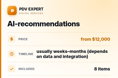 AI-recommendations — price, timeline & scope