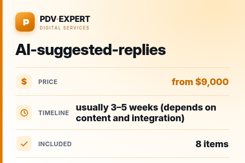 AI-suggested-replies — price, timeline & scope