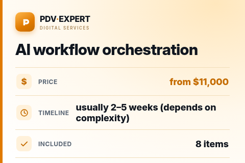 AI workflow orchestration — price, timeline & scope