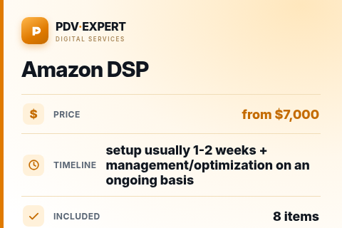 Amazon DSP — price, timeline & scope