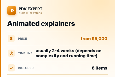 Animated explainers — price, timeline & scope