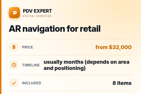 AR navigation for retail — price, timeline & scope