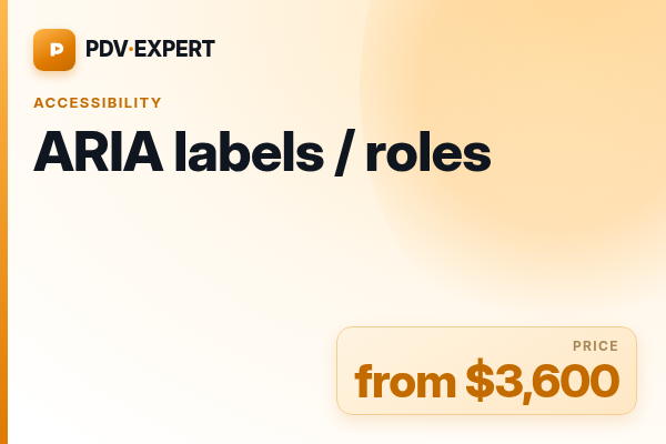 ARIA labels / roles