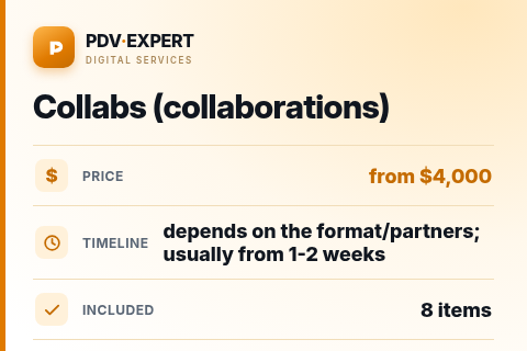 Collabs (collaborations) — price, timeline & scope