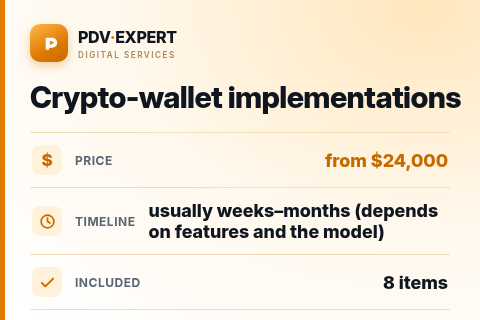 Crypto-wallet implementations — price, timeline & scope