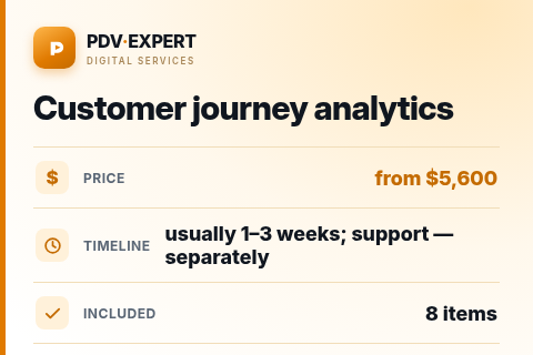 Customer journey analytics — price, timeline & scope