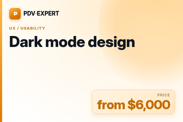 Dark mode design