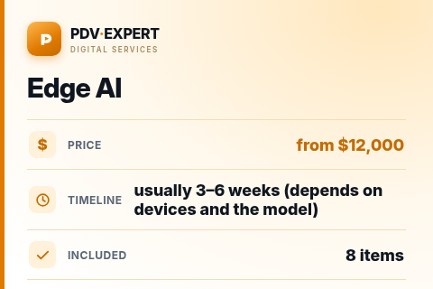 Edge AI — price, timeline & scope