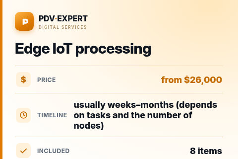 Edge IoT processing — price, timeline & scope