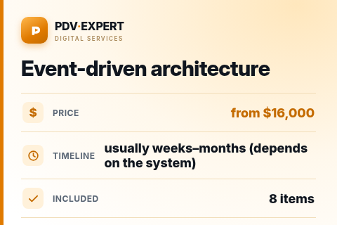 Event-driven architecture — price, timeline & scope