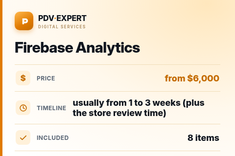 Firebase Analytics — price, timeline & scope