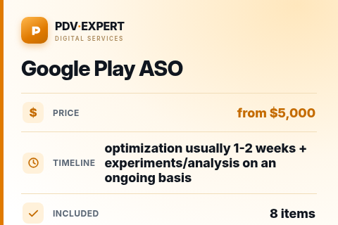 Google Play ASO — price, timeline & scope