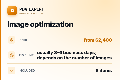 Image optimization — price, timeline & scope