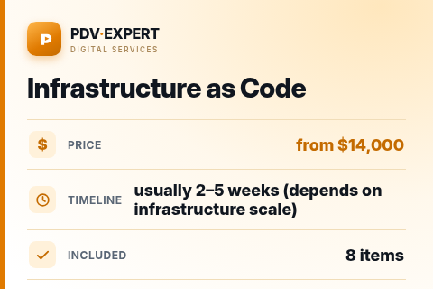 Infrastructure as Code — price, timeline & scope