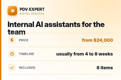 Internal AI assistants for the team — price, timeline & scope