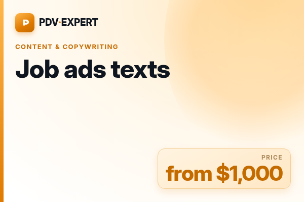 Job ads texts