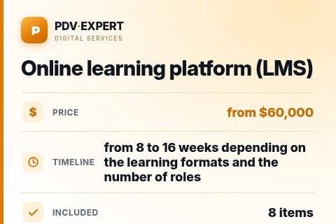 Online learning platform (LMS) — price, timeline & scope