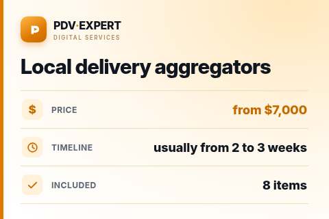 Local delivery aggregators — price, timeline & scope