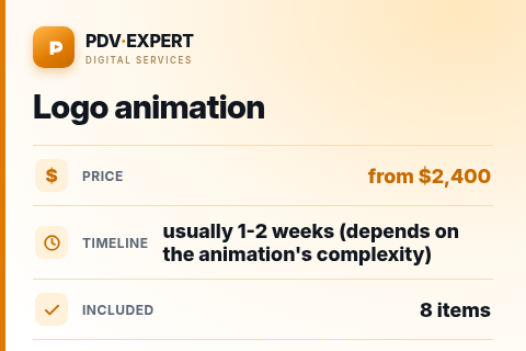 Logo animation — price, timeline & scope