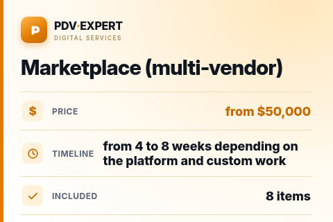 Marketplace (multi-vendor) — price, timeline & scope