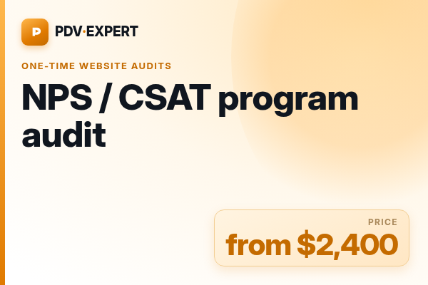 NPS / CSAT program audit