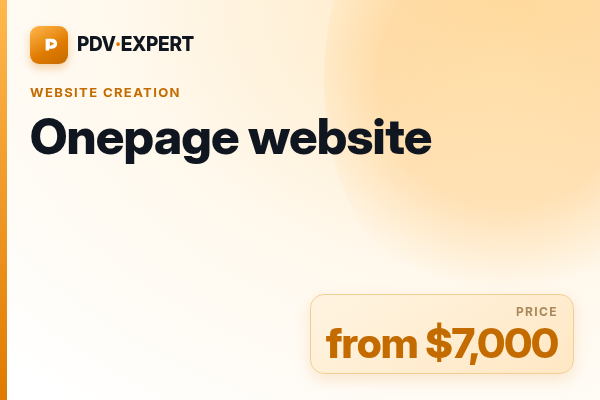 Onepage website