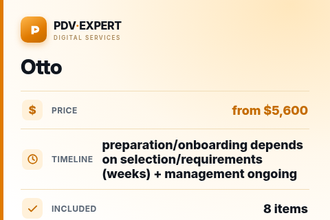 Otto — price, timeline & scope