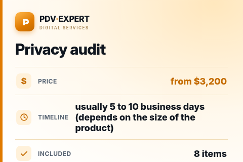 Privacy audit — price, timeline & scope