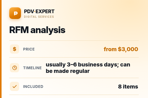 RFM analysis — price, timeline & scope