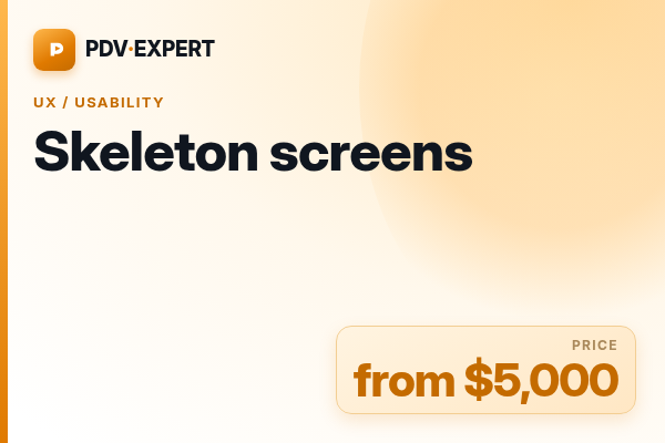 Skeleton screens