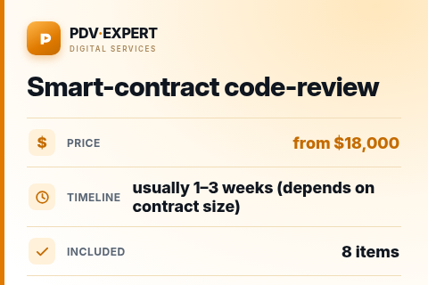 Smart-contract code-review — price, timeline & scope