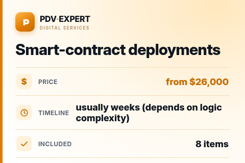 Smart-contract deployments — price, timeline & scope