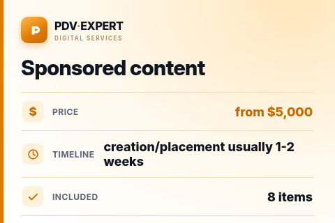 Sponsored content — price, timeline & scope