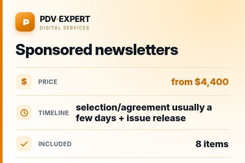 Sponsored newsletters — price, timeline & scope