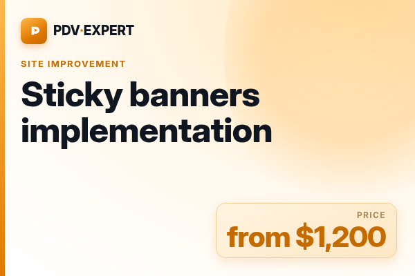 Sticky banners implementation