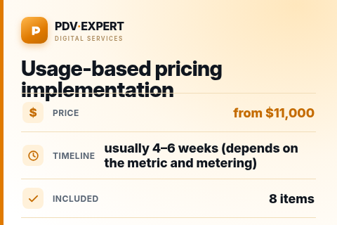 Usage-based pricing implementation — price, timeline & scope