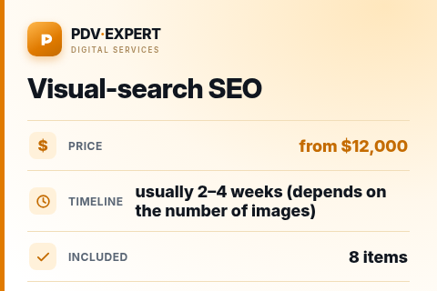 Visual-search SEO — price, timeline & scope