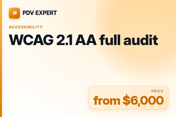 WCAG 2.1 AA full audit